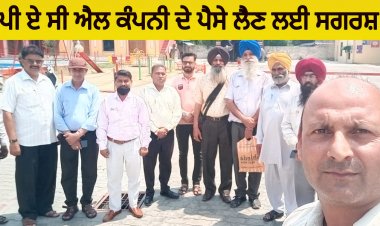 ਪੀ ਏ ਸੀ ਐਲ ਕੰਪਨੀ ਦੇ ਪੈਸੇ ਲੈਣ ਲਈ ਸਗਰਸ਼ ਨੂੰ ਹੋਰ  ਕਰਾਗੇ ਤੇਜ਼ 'ਜਸਵੀਰ ਸਿੰਘ  ਬਡਿਆਲ