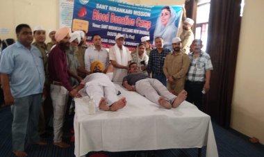 ਸੰਤ ਨਿਰੰਕਾਰੀ ਸਤਸੰਗ ਭਵਨ ਬ੍ਰਾਂਚ ਦਸੂਹਾ ਵਿਖੇ ਵਿਸ਼ਾਲ ਖੂਨਦਾਨ ਕੈਂਪ ਲਗਾਇਆ ਗਿਆ